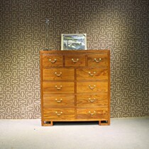 QAY home multi-bucket cabinet Solid wood 11-bucket cabinet Male nine-bucket cabinet Living room large capacity locker Entrance storage cabinet