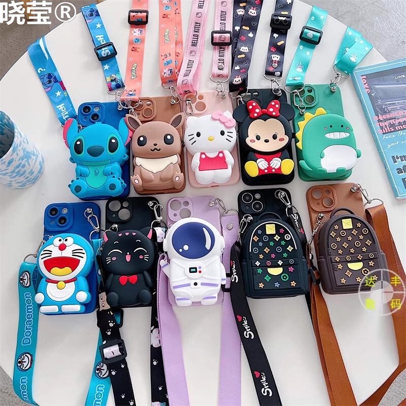 Coin Purse Compatible with Apple 16 Pro Max Phone Case iPhone 13 Crossbody 12 Pro Max/11 Strap 14 Pro Stand XS Max/Xr Crossbody 13 Pro Max Anti-Drop 15 Protective Case