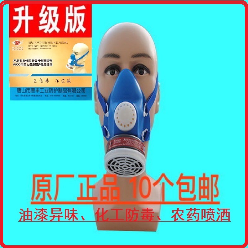 Tang Feng single tank Double tank Rubber anti-formaldehyde gas mask activated carbon spray paint anti-odor mask area 