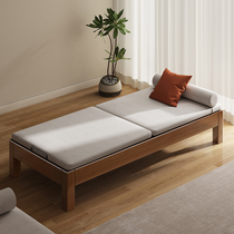 Solid wood imperial concubine sofa single sofa bed living room balcony leisure lounge chair lunch break bed simple beauty sofa bench customization