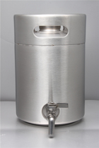 304 stainless steel food grade wine tank bubble wine bottle with faucet 5L household white wine barrel sealed self-brewing fermentation jar