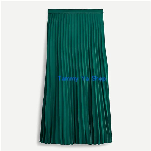 Jcrew*/Jcrew American-Made Pleated Skirt Made from Special Lightweight Fabric, Intellectual and Versatile