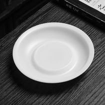 Suet jade porcelain teapot pot bearing ceramic Dehua white porcelain kung fu tea set tea ceremony accessories creative cover bowl tea holder dry bubble