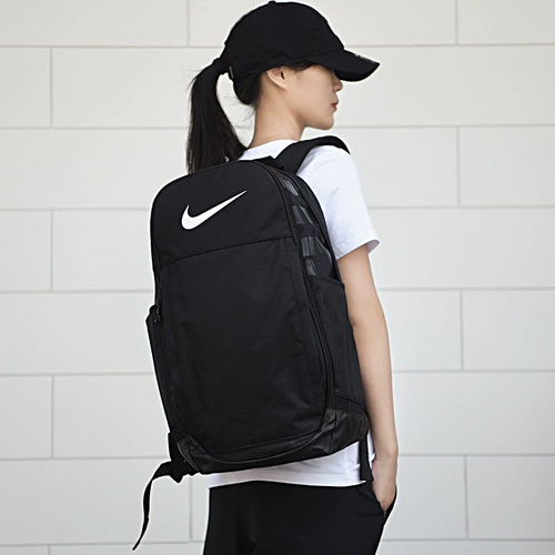 Nike, рюкзак, вместительный и большой кушон, ранец, сумка для путешествий, для средней школы