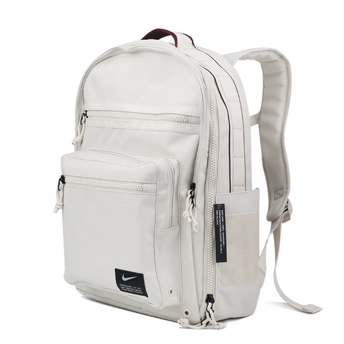 Nike, рюкзак, спортивная сумка через плечо, вместительный и большой белый ранец, на шнурках, для средней школы