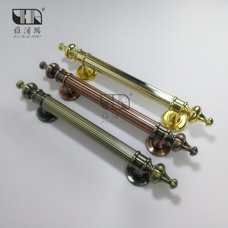 Ming installed handle Wooden door handle Door handle European antique door handle Red ancient green ancient titanium alloy door handle