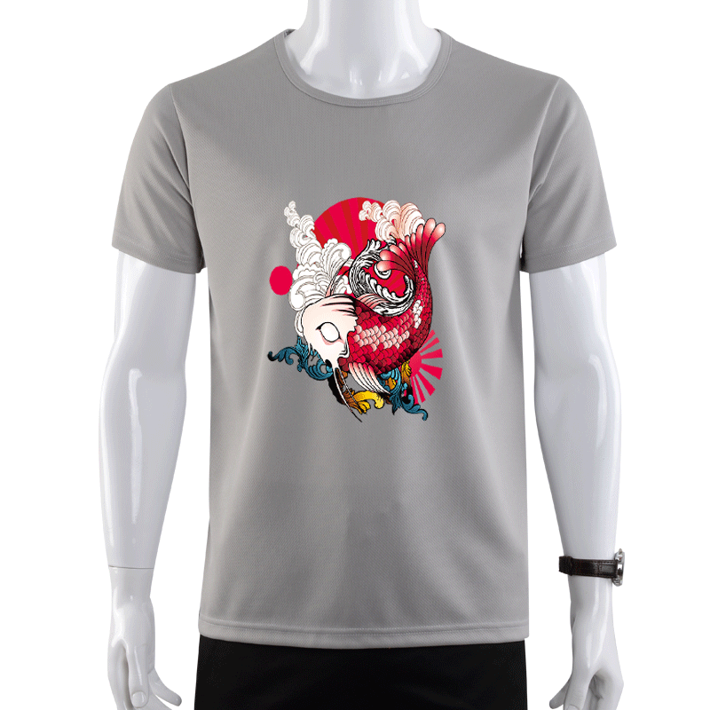 World Cup đen công nghệ nano chống thấm nước chống bẩn quanh cổ lỏng XL mùa hè nam ngắn tay t-shirt đáy áo sơ mi