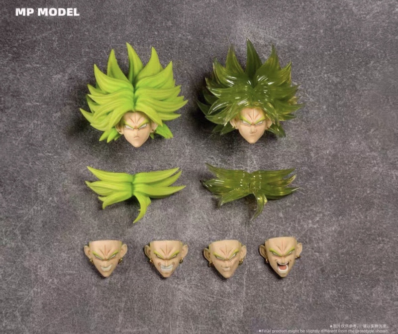 Mp Broly Head Sculpture 03A Compatible with Zt Broly 01 Mp Broly Head Sculpture 03A Compatible with Zt Broly 01