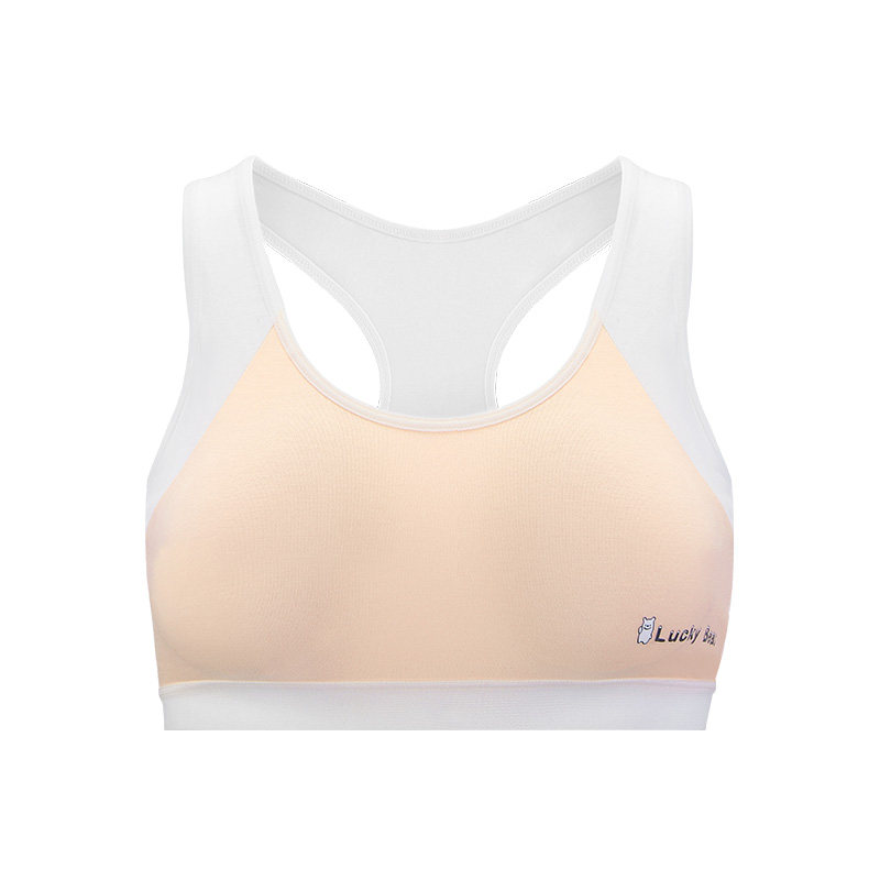 Sports underwear girls summer children cotton shockproof vest little girl development bra big child strapless 16 years old 13