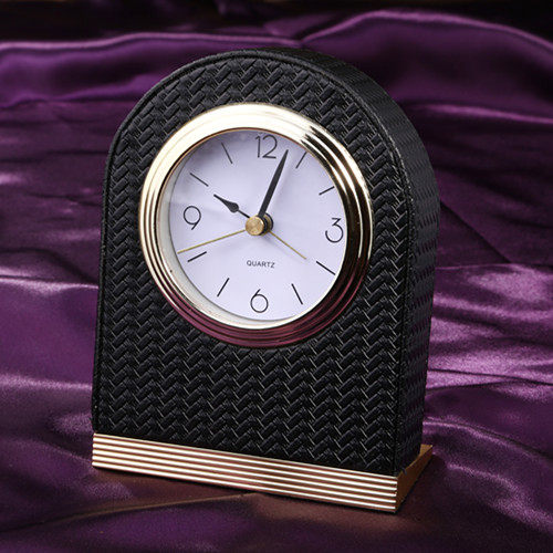 Customized Leather Products Creative Luminous Leather Clock Alarm Clock Star Guest Room Leather Products - Taobao