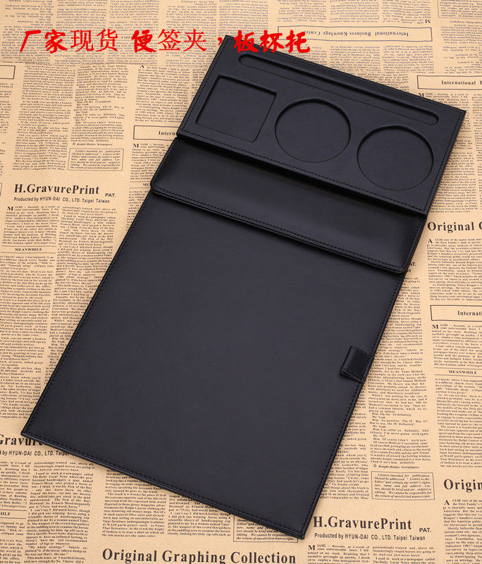 Leather Folder Cortical Hotel Guesthouse Convenience Post A4 Writing Board Meeting Clip A5 Sign Board A6 Small Convenience Patch