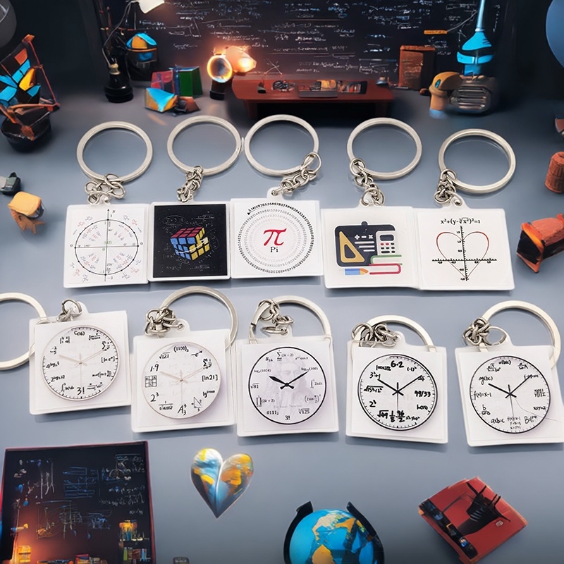 Mathematics Creative Gifts, Mathematics Knowledge Acrylic Keychain Pendants, Small Mathematics Gifts to Reward Students Mathematics Creative Gifts, Mathematics Knowledge Acrylic Keychain Pendants, Small Mathematics Gifts to Reward Students