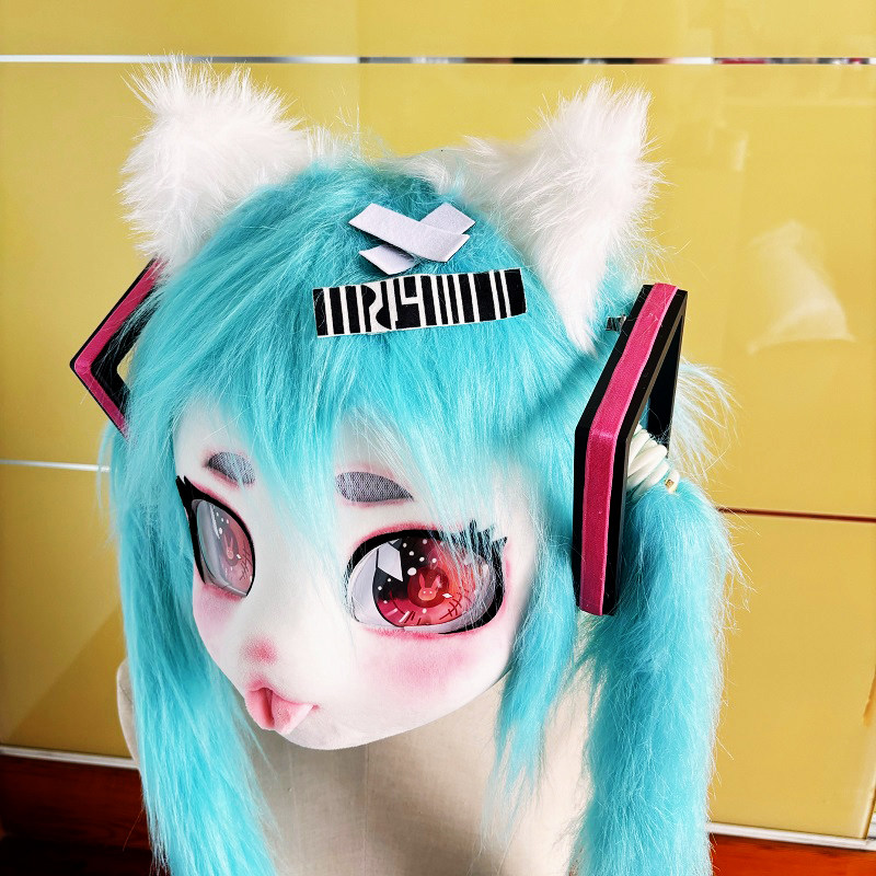 初音拟兽兽头kig兽头兽装fursuit配件人偶可穿戴头套cosplay道具是如何制作的?适合哪些人群?-furry福瑞兽装-淘宝好物网