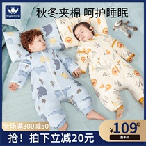 Baby sleeping bag Spring and Autumn Winter thin baby winter cotton split leg young children anti kicking is thickened Four Seasons Universal