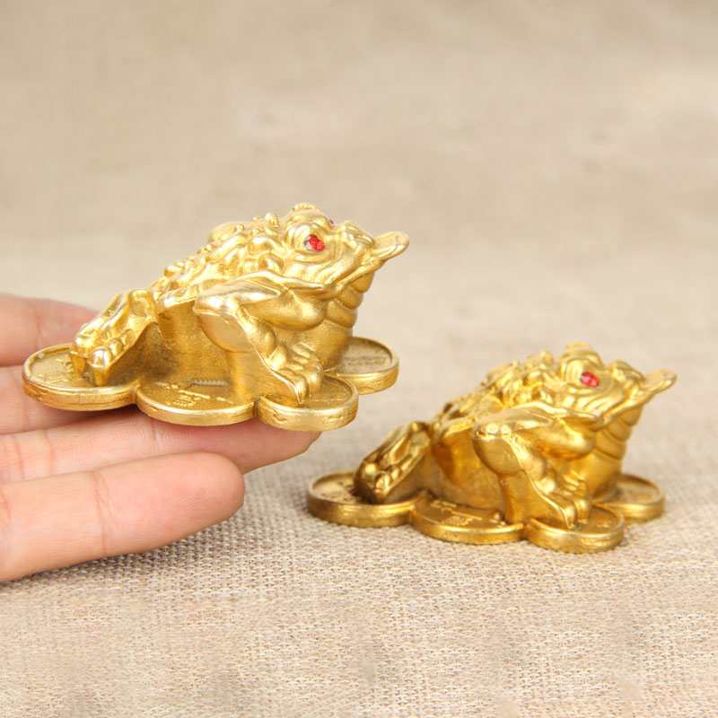 銅金蟾七星金蟾擺件三腳蟾蜍金錢三足蜍蟬家居開業禮品大小號