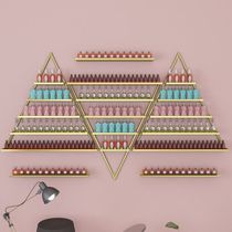 Manicure Shelf Shelf Display Rack Wall Wrought Iron Armor Cosmetics Mobile Perfume Shelf Nail Polish