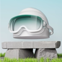 Комплект для плавания, силиконовая плавательная шапочка, градиент