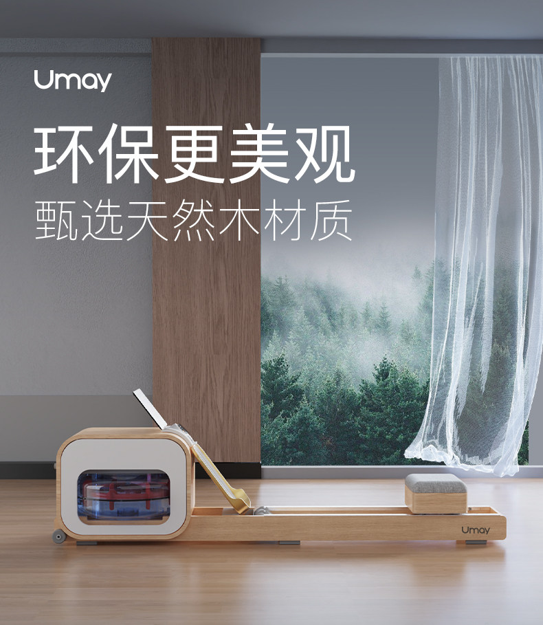 Тренажер для гребли 佑美画 划船机水磁双阻智能画 划船器家用健身房折叠健身器材ar2 Umay