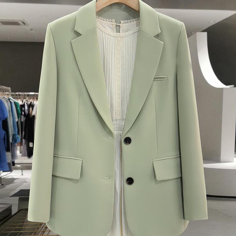 Fresh Green Retro Blazer for Women, Loose and Lazy Style, 2026 New Spring and Autumn Drapey Mambo Suit