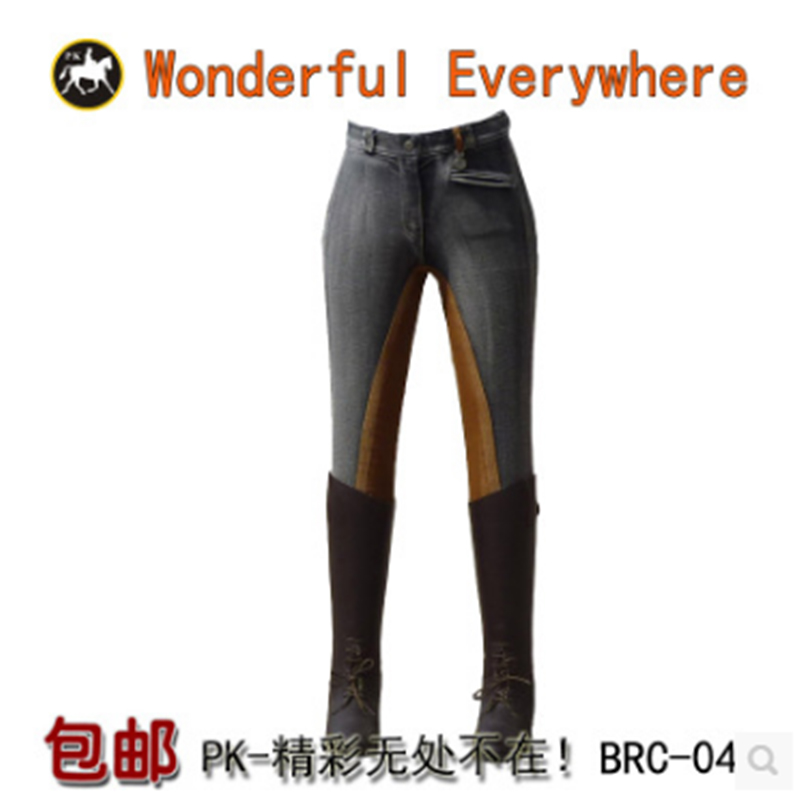 Imported PK Horse Equestrian Pants Professional Full Leather Horse Pants Riding Pants Equestrian Apparel Elastic Breathable Abrasion Resistant