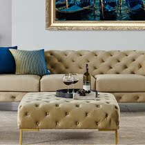 Nordic simple pull buckle sofa coffee table soft corner protection tea water table homestay living room sofa stool light luxury bed tail stool