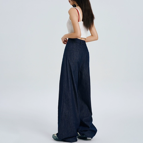 Ретро приталенные тонкие джинсы, дышащие штаны, высокая талия, оверсайз, свободный прямой крой