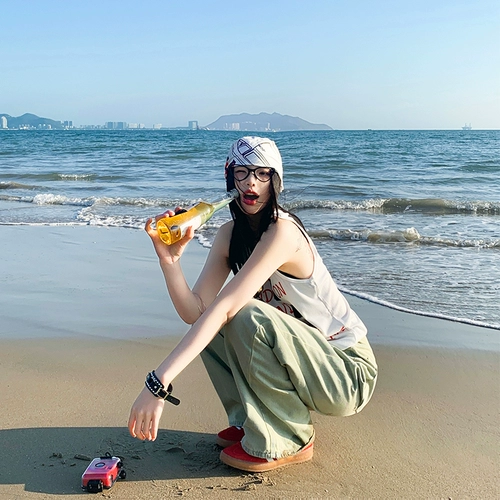 Весенние джинсы, летние штаны для отдыха, ностальгия, 2025 года, высокая талия, оверсайз, свободный прямой крой