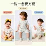 巴拉巴拉 Детский комбинезон для новорожденных подходит для мужчин и женщин, детское боди, летняя одежда, короткий рукав, детская одежда