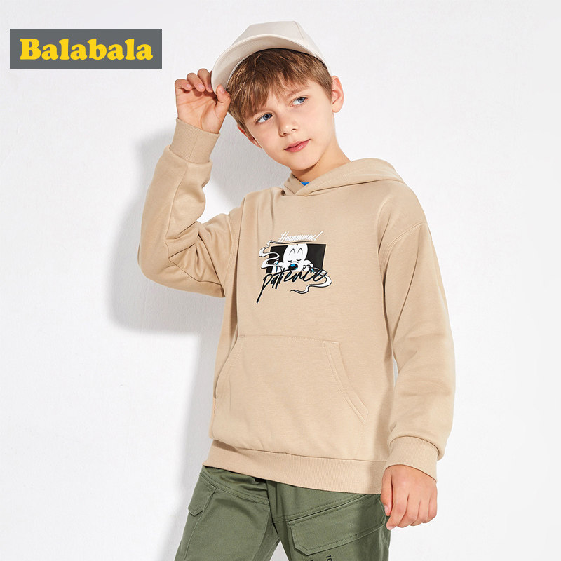 Mickey IP Barabara Boys Fleece Sweater Big Boys Hoodie 2022 Spring and Autumn Children's Clothes Children's Tops Trend