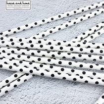 Felice fazy disposable paper straws colored environmental protection small spots cute simple juice drink straws