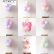 ins Net red creative balloon column table floating bracket Christmas opening baby birthday party scene layout