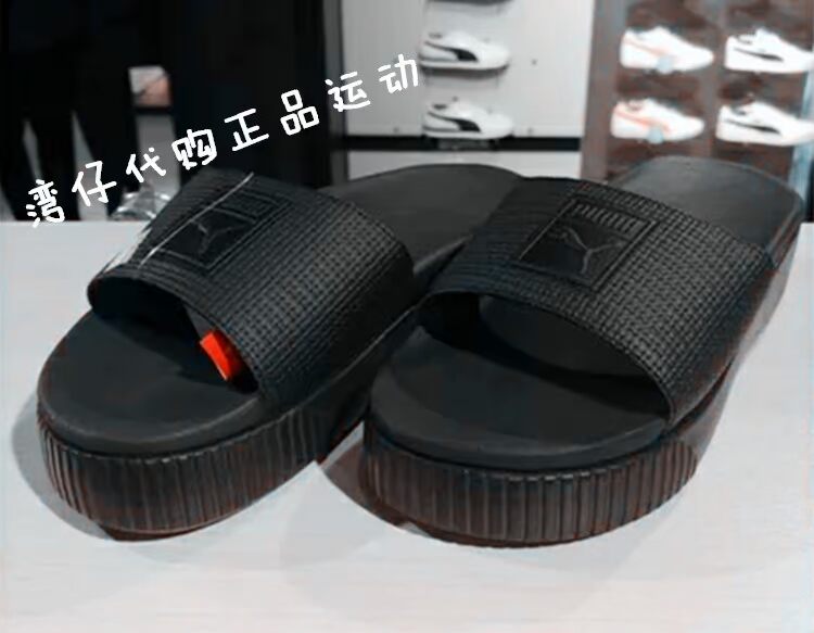 PUMA Hummer mẫu nữ tăng bọt biển thể thao đáy dép màu hồng đen 366122-01 / 02 - Dép thể thao dép nữ thời trang
