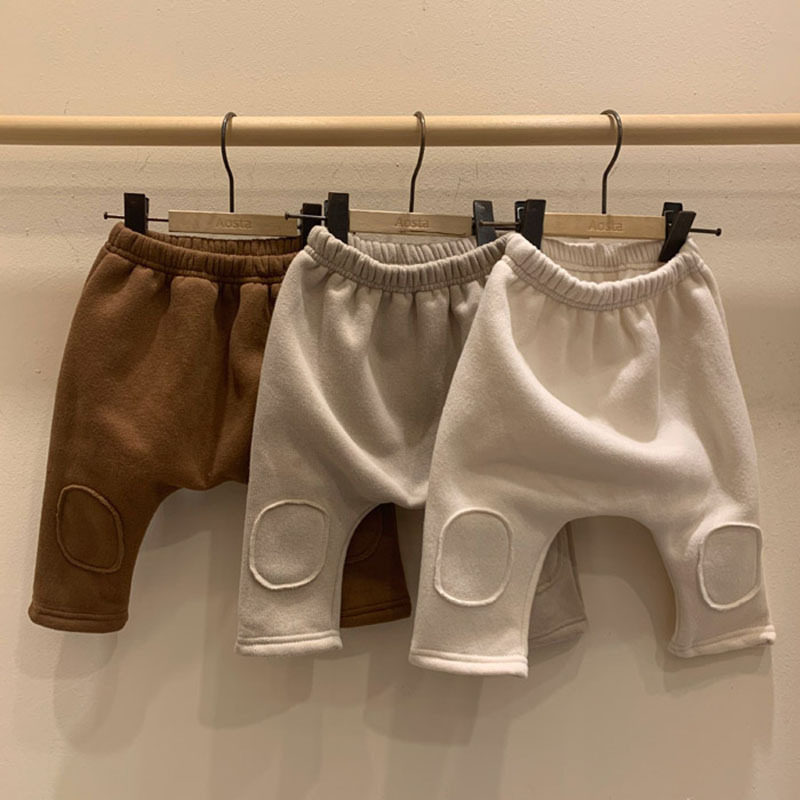 Baby Pants Winter Clothing Korea Children's Clothing Baby Casual Long Pants Baby 100 Hitch Repair Formula Inner Lap Pants Plus Suede Big PP Pants
