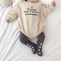 ins explosion of autumn and winter Korean baby loose one-piece sweater climbing clothes for men and women baby cotton bag fart clothing climbing clothes