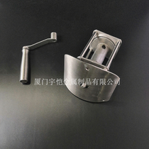 Outdoor stainless steel flagpole lifting accessories large and small built-in manual flag raising disc shaft lifter