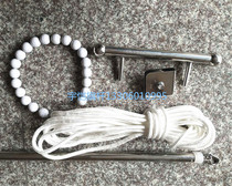 Flagpole hand pull lifting device External lifting accessories Flag-raising pulley kit Handle rope No 3 Red Flag