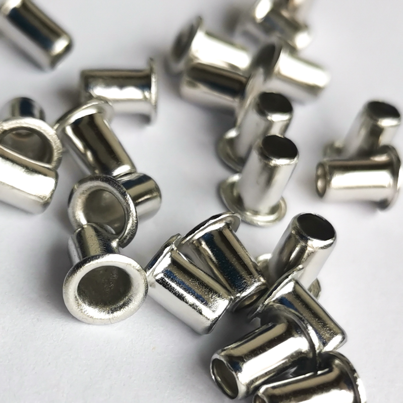 Hollow rivet GB876 brass tin-plated 4x6 copper eyelet pcb through-hole rivet silver 3*6 electroplated nickel