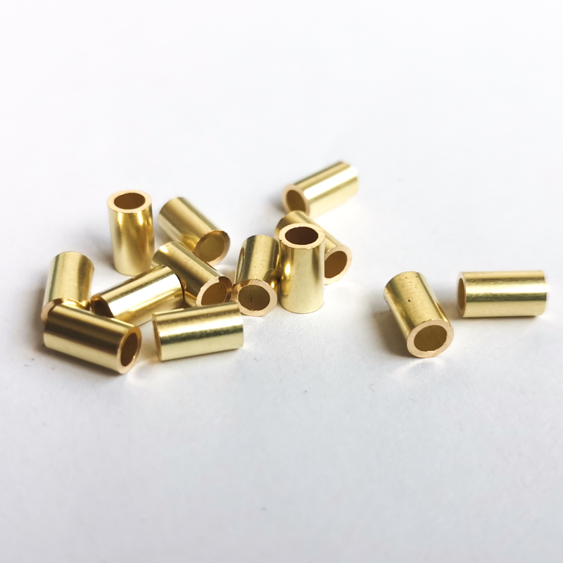 H65 brass colour hollow column crimping tube 3 5 * 0 5 * 6 copper sleeve copper ring-Taobao