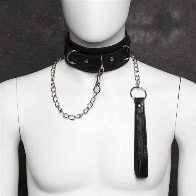 Stainless steel leather collar male sex pet abuse with male sex pet sex dog sex dog sex with forced female slave sex tool sex