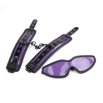 SM adult supplies purple suit sex supplies handcuffs blindfold bright skin passion utensils bondage toys female Acacia