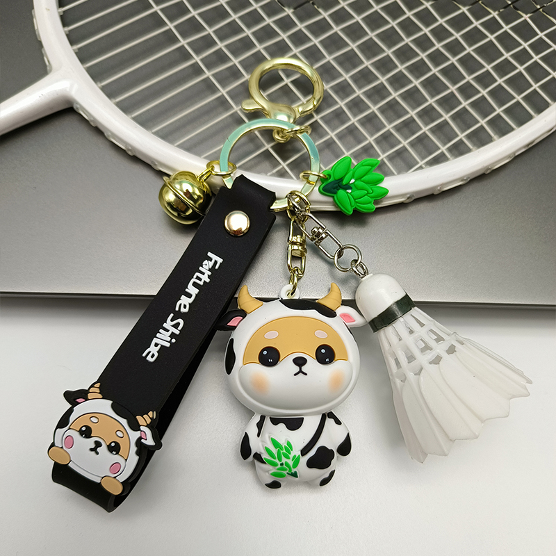 Badminton pendant 12 zodiac series car key buckle chain school bag hanging decoration gift prizes for boys and girls gifts-Taobao