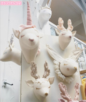 Spot ins limited custom childrens baby room Unicorn animal head environmental protection wall hanging three-dimensional modeling decoration tide