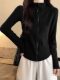 Fishbone Design Double Zipper Brushed Velvet Long-Sleeved Cardigan for Women, New Winter Casual Sports Style Stand-Up Collar Jacket