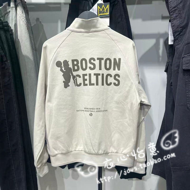 Jack Jones Fashion Nba Collaboration Celtics Team Stand Collar Men's Jacket 225321056 Jack Jones Fashion Nba Collaboration Celtics Team Stand Collar Men's Jacket 225321056