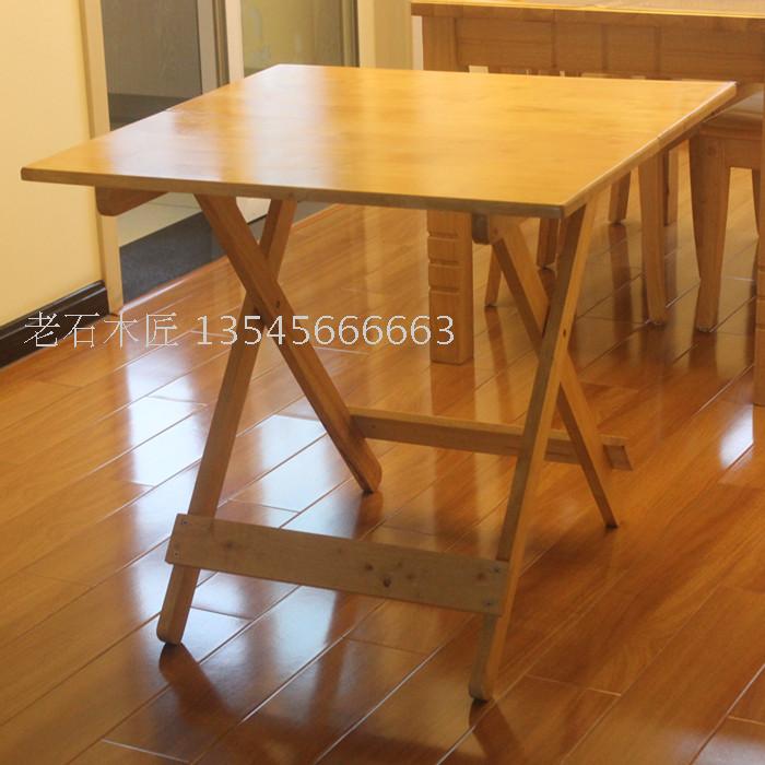 Bàn gấp gỗ sồi chắc chắn kích thước bàn gỗ lưu trữ bàn lưu trữ bàn di động nhà nhỏ bàn vuông cao 6070 - Bàn bàn máy tính đẹp