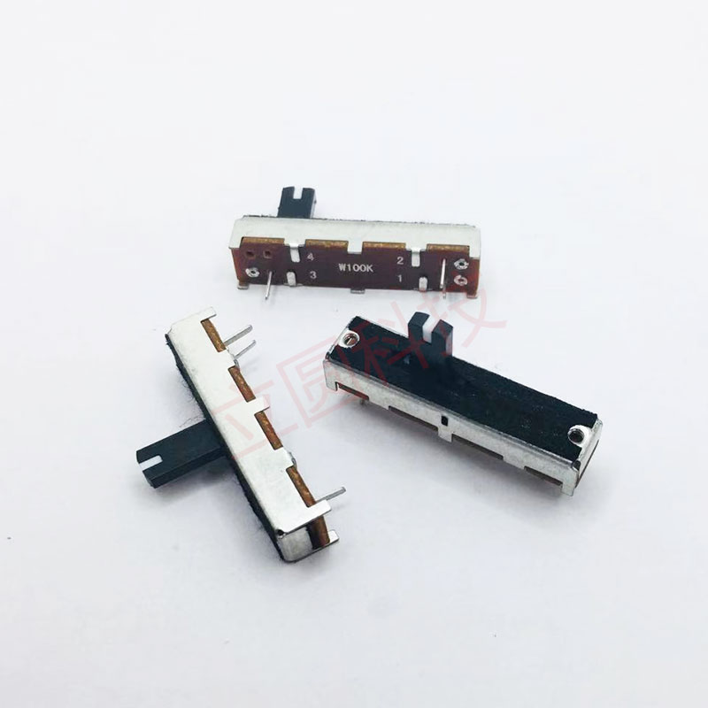 35mm B10K W100K推子直滑电位器带中点 3脚均衡器调音台控制推子