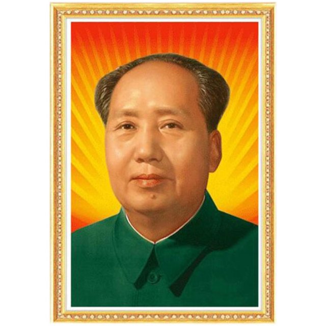 ການຖັກແສ່ວກະທູ້ Mao Zedong 2023 ໃໝ່ ປະທານ Mao portrait ຫ້ອງຮັບແຂກດ້ວຍມືວາງດ້ວຍດິນຈີ່ 5D ຮູບເພັດ