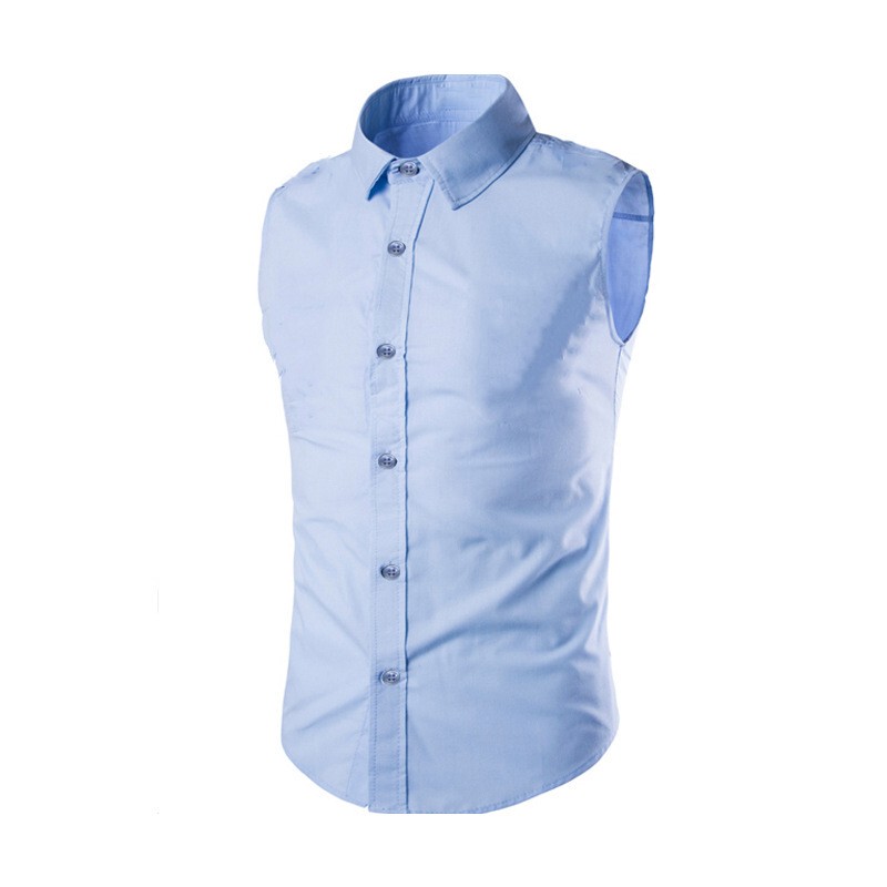 Summer Thin Sleeveless Shirt Vest for Men, Slim Fit Korean Style, Simple Multi-Color Sports Tough Guy Style Sleeveless Shirt