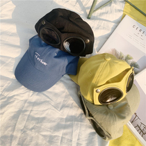 Childrens 21 spring and summer new glasses canvas cap male and female baby hip hop tide version sunshade baseball cap sun hat