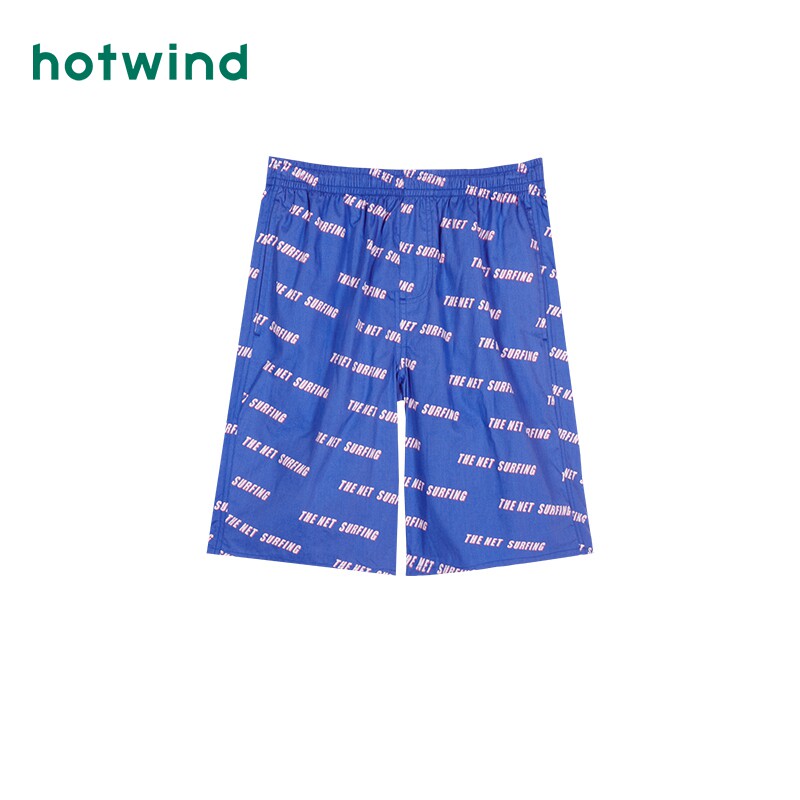 Hot Air Spring Men's New Double Fonts Mid Short Sleep Pants Mid Waist Casual Home Clothing Pro Skin Closets Beach Pants Men